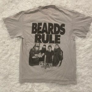 "Beards Rule" Graphic Tee - Gray
